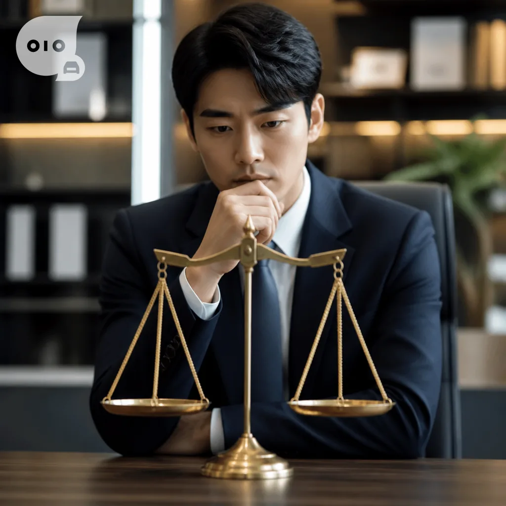과태료와 범칙금 중 선택을 고민하는 모습